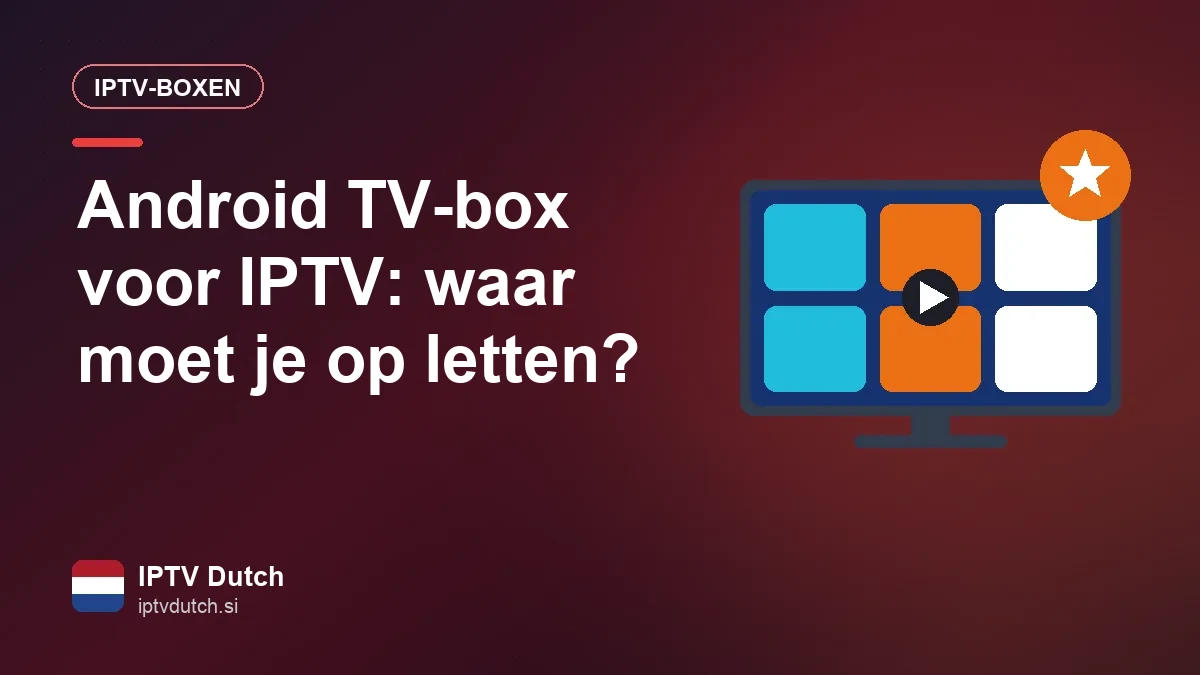 Android TV-box met afstandsbediening naast een tv