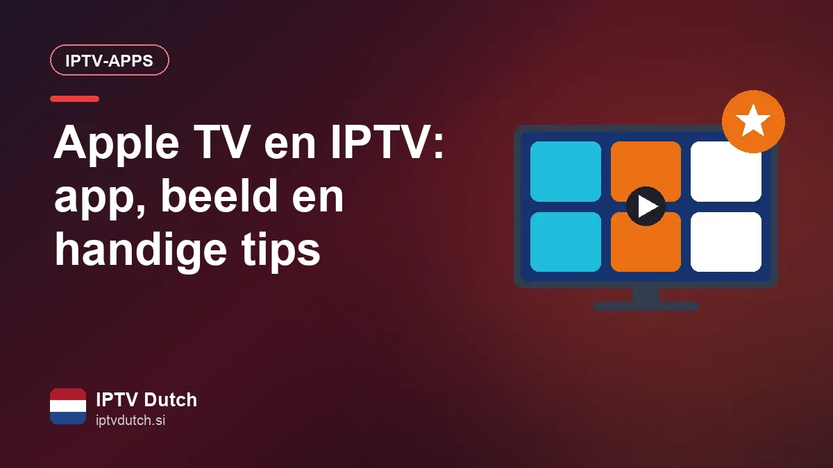 IPTV-app op Apple TV met de Siri Remote