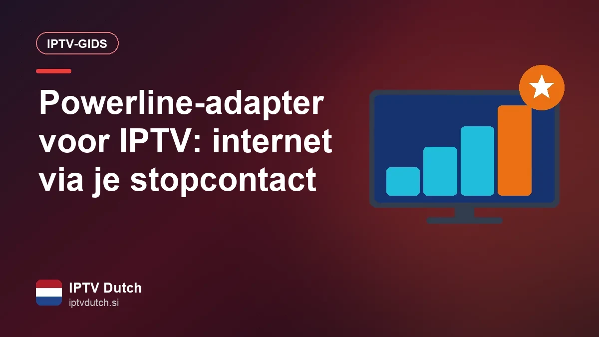 Powerline-adapter in een stopcontact, verbonden met een tv